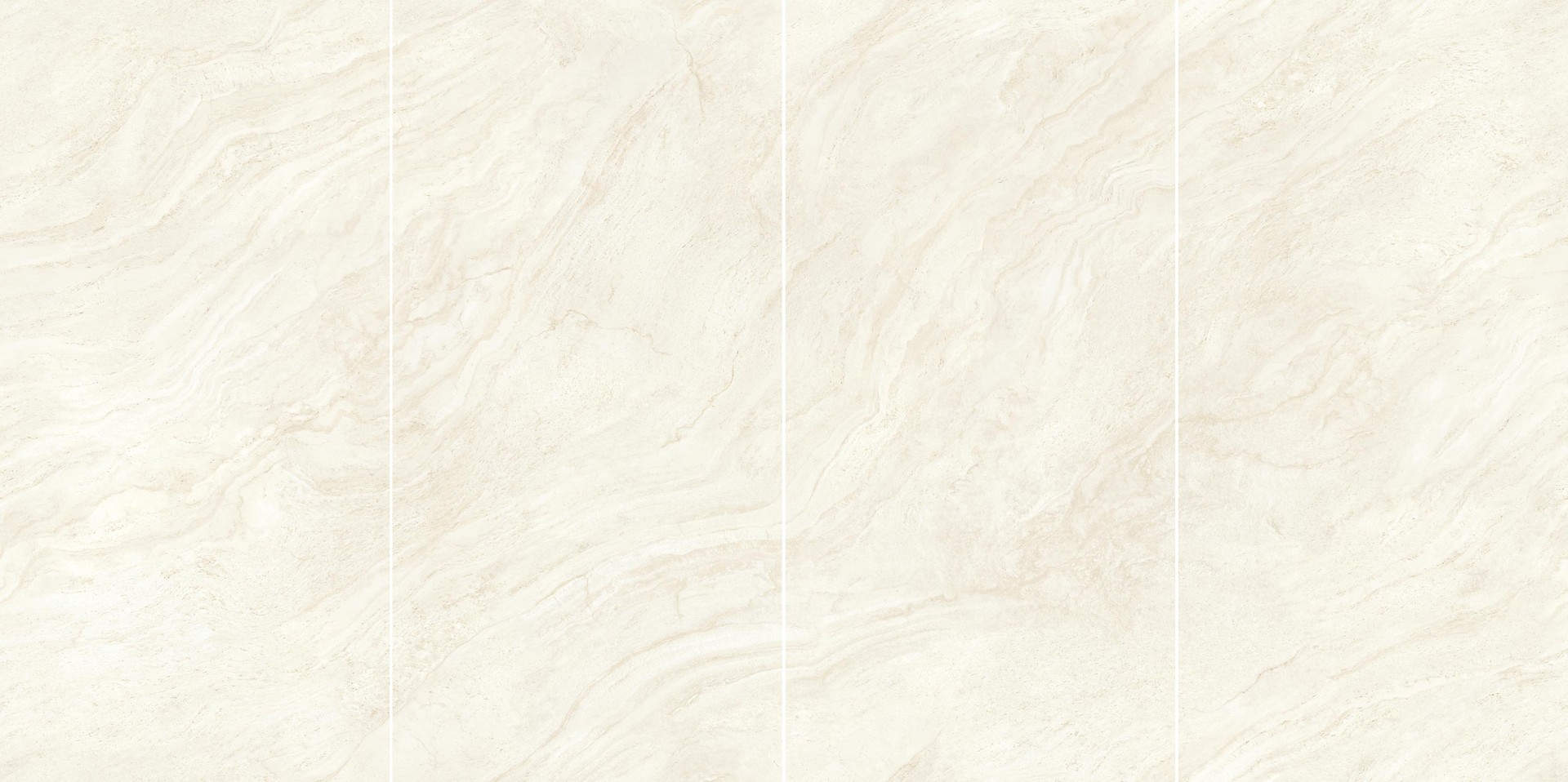Travertino Halo White Hammered 160x320 - 6mm Kit Endless